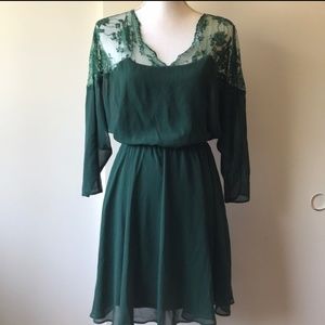 Green ASOS dress